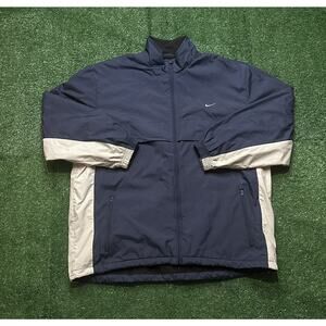 Vintage Y2K Nike Silver Tag Navy Light Jacket Size XL